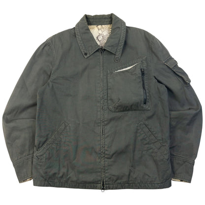 Vintage 2000s PPFM Snakeskin Pattern Lined Jacket Size S | Small, Grey