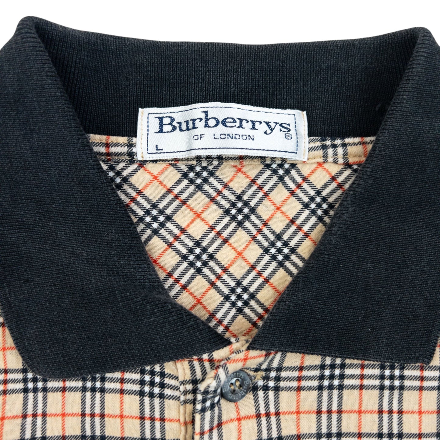 Vintage 90s Burberry Nova Check Polo Shirt Size L | Large, Multicoloured