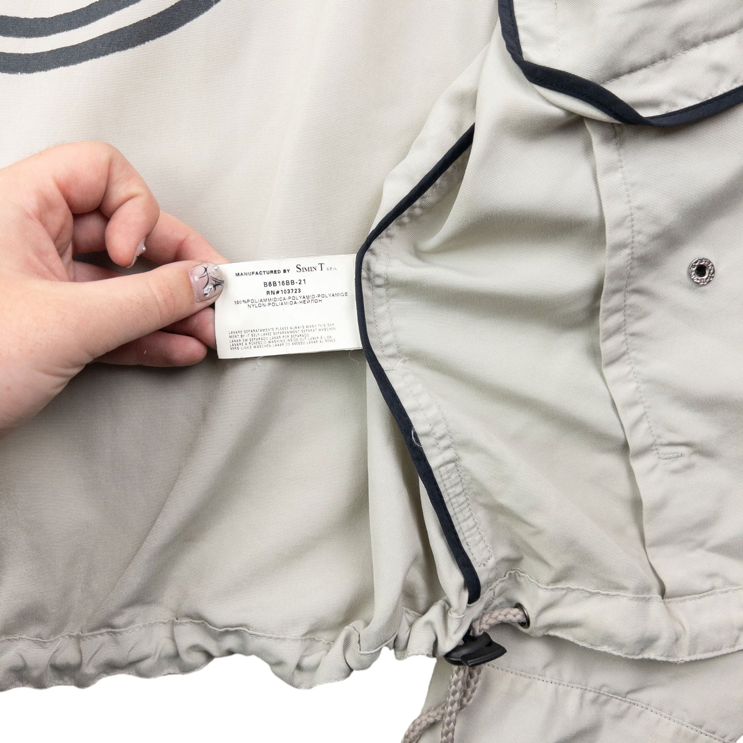 Vintage 2000s Armani Jeans Zip Up Jacket Size M | Medium, Multicoloured