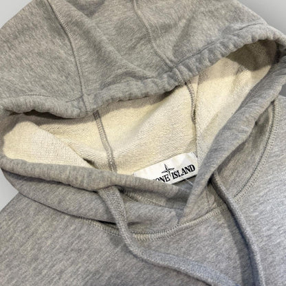 Stone Island Cotton Grey Hooded Jumper L