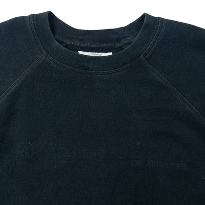 Vintage 90s Armani Jeans Sweatshirt Size L | Large, Black