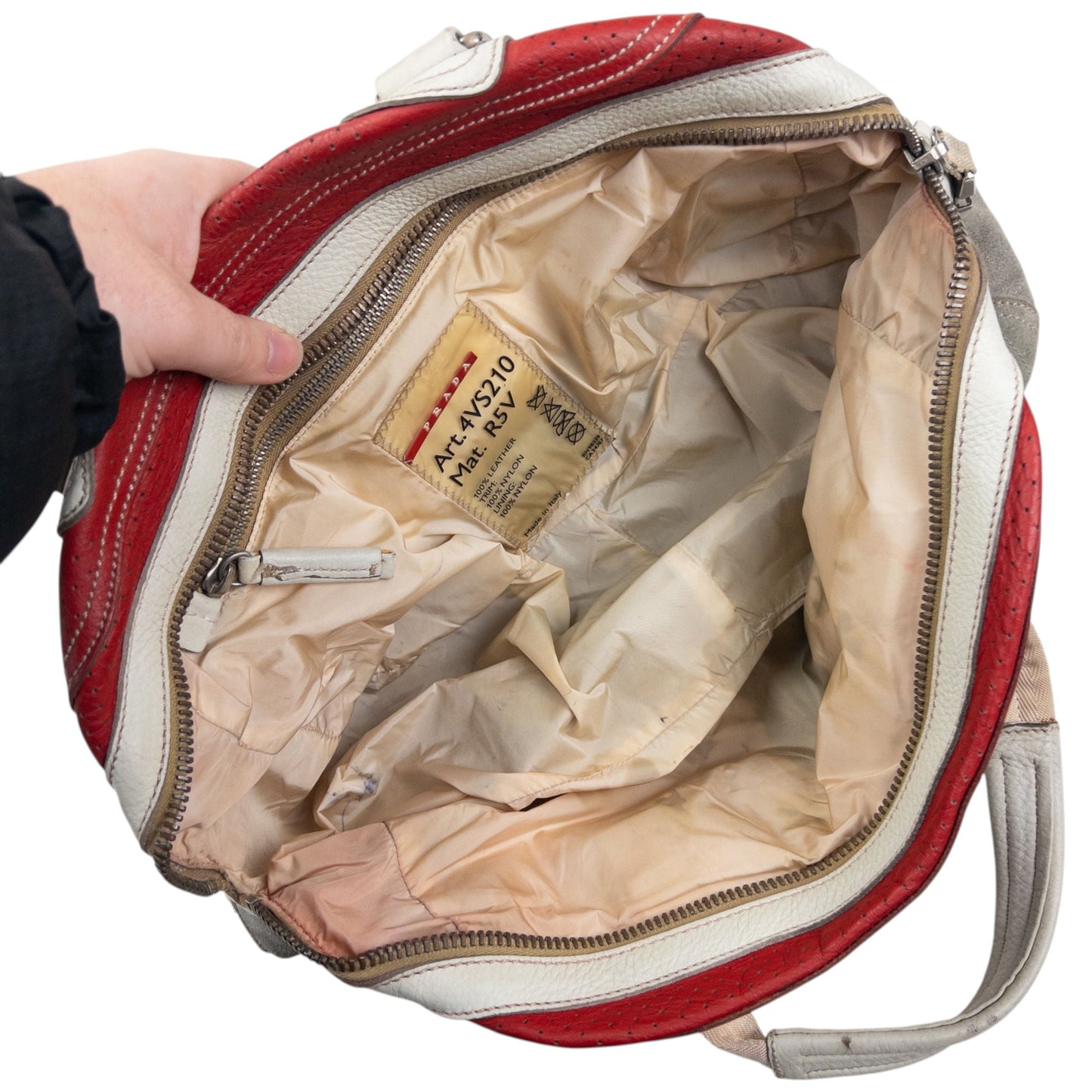 Vintage Prada Sport Leather Shoulder Bag