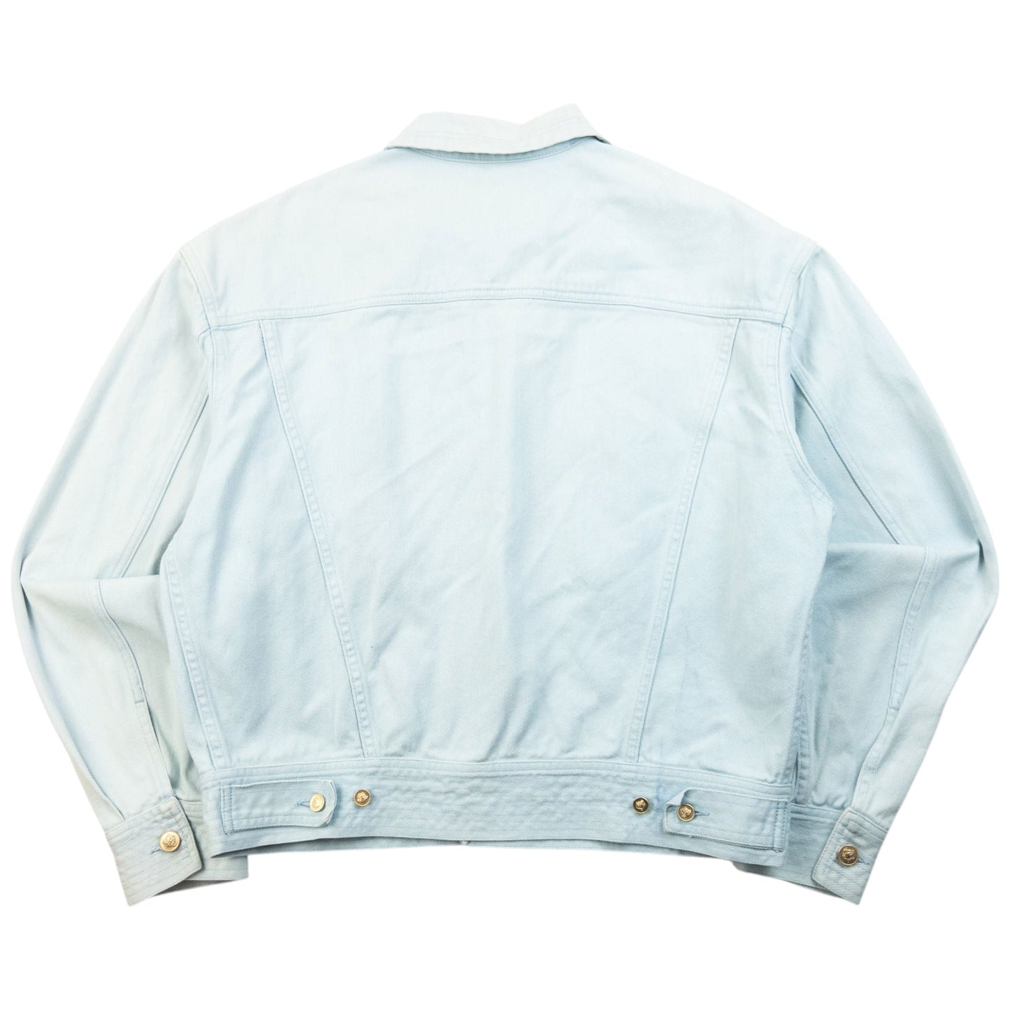 Vintage 90s Versace Jeans Couture Button Up Denim Jacket Size S | Small, Blue