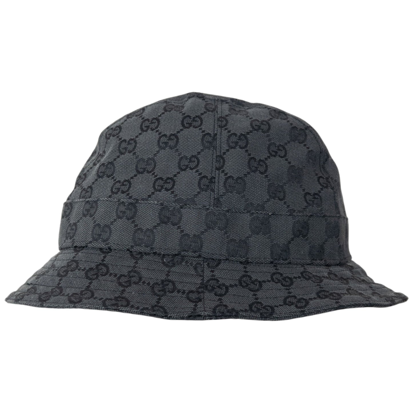 Vintage 2000s Gucci Monogram Bucket Hat Size L | O/S, Grey