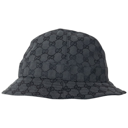 Vintage 2000s Gucci Monogram Bucket Hat Size L | O/S, Grey