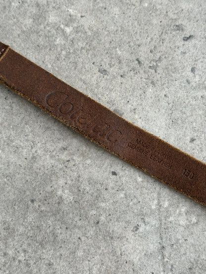 Italian Vintage 1990s Suede Chunky Wrap Belt - W26-28