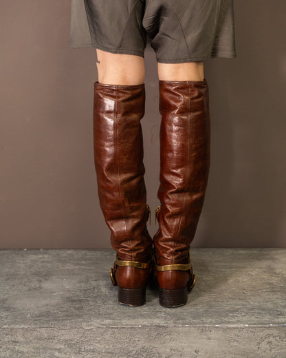 PRADA RIDING BOOTS (EU 36, FITS LIKE 38)