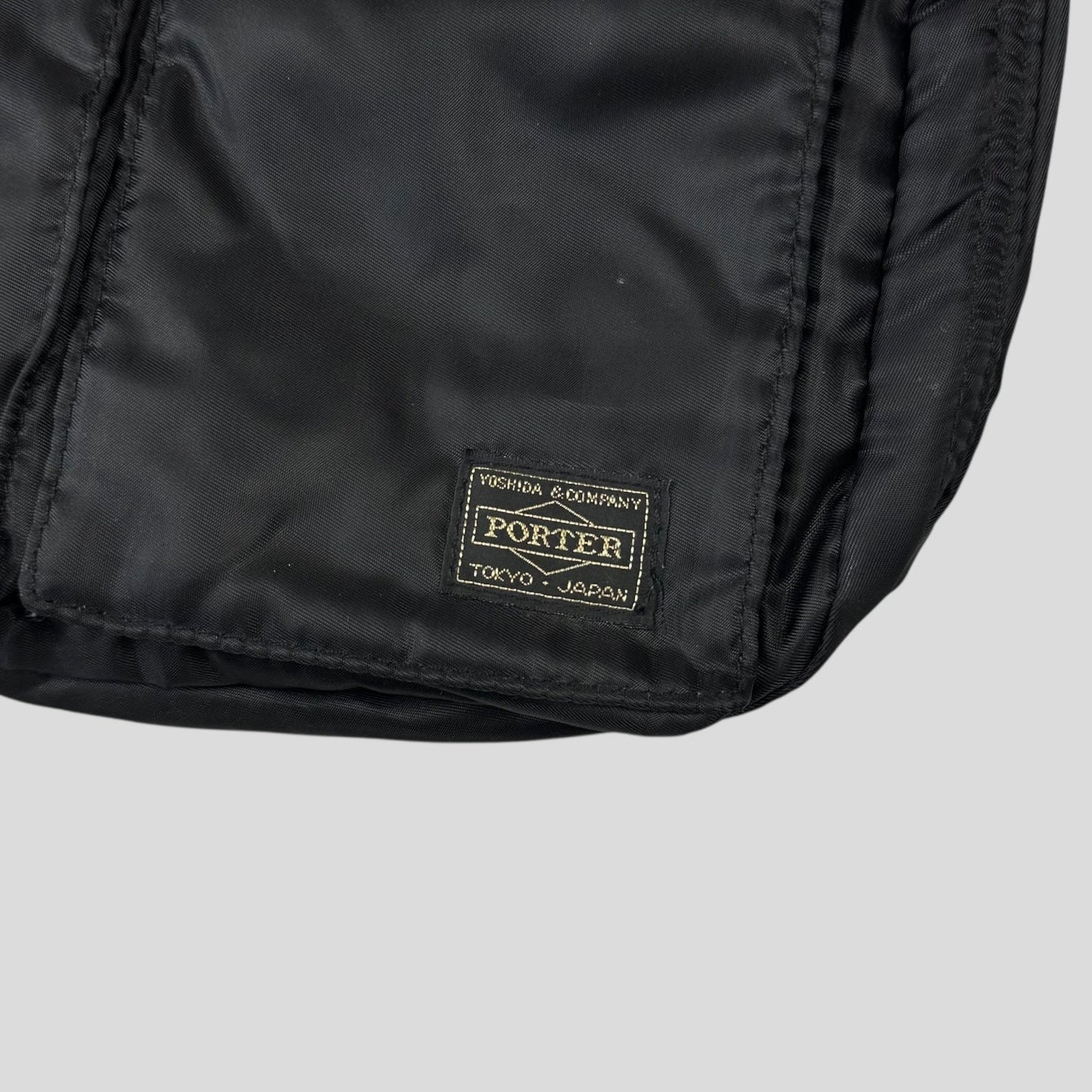 Porter 00’s Black Nylon Tanker Multipocket Crossbody Bag