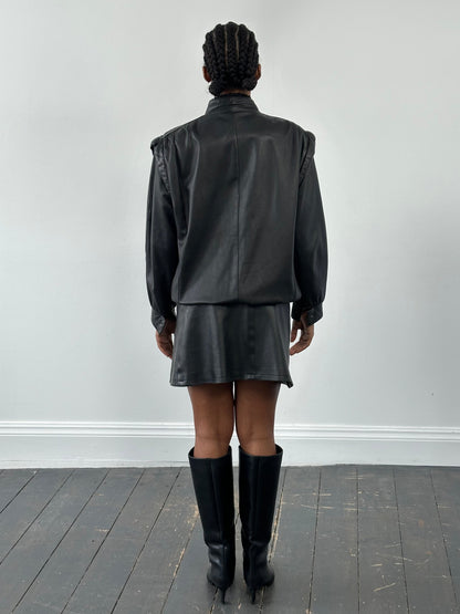 Vintage 1990s Leather Bomber Jacket - M