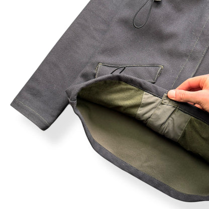 AW99/00 Maharishi Shower Repellent Asymmetric Jacket (S) | Default Title, Black