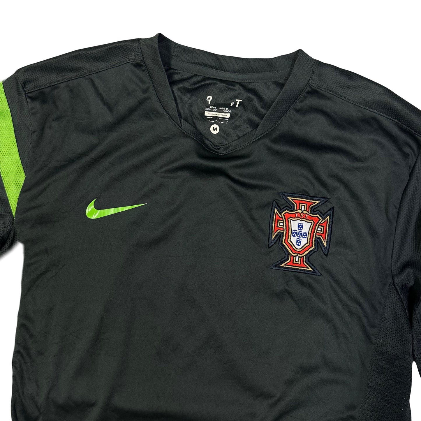 Nike Portugal 2011/12 Training Shirt In Charcoal Grey ( M )