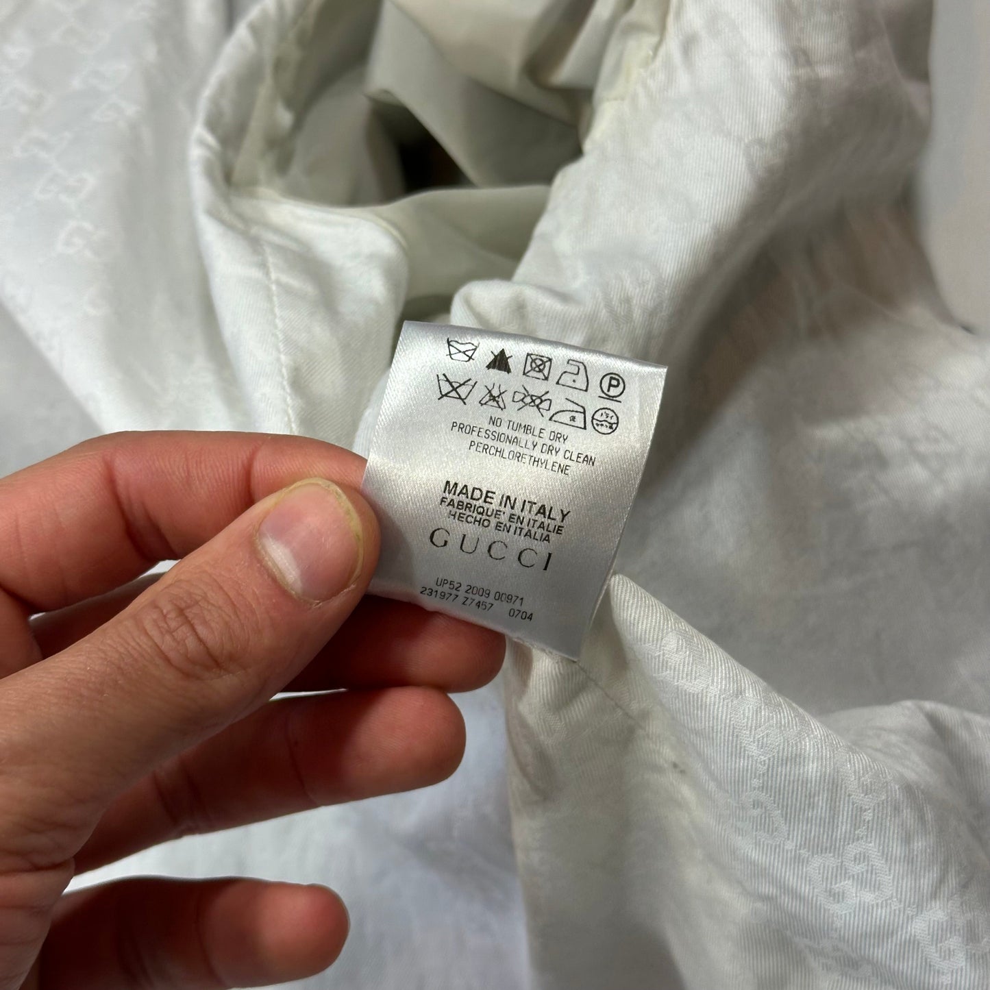 Gucci 2009 Grey Asymetrical Co-poly Biker Jacket - IT50 (M)