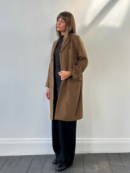 Vintage 1980s Italian Pure Cashmere Coat - S/M