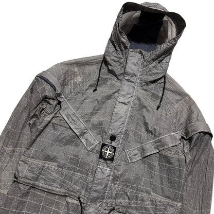 Stone Island Grid Reflective Jacket | Small, Red