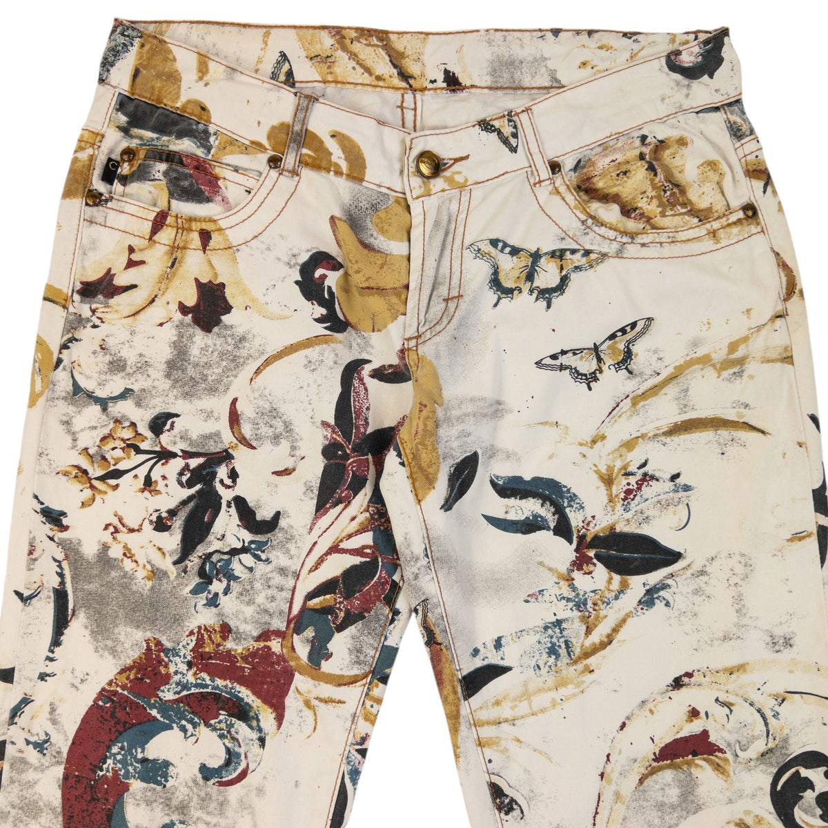 Vintage 2007 Roberto Cavalli Print Pattern Trousers Womens Size W31 | W31, Multi
