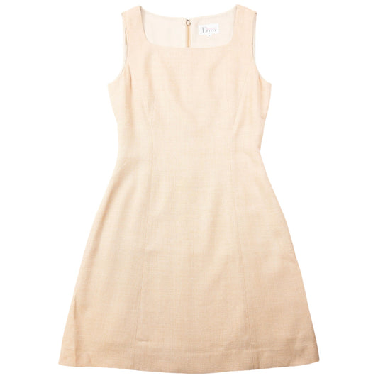 Vintage 2000s Dior Mademoiselle Dress Womens Size M | Medium, Beige
