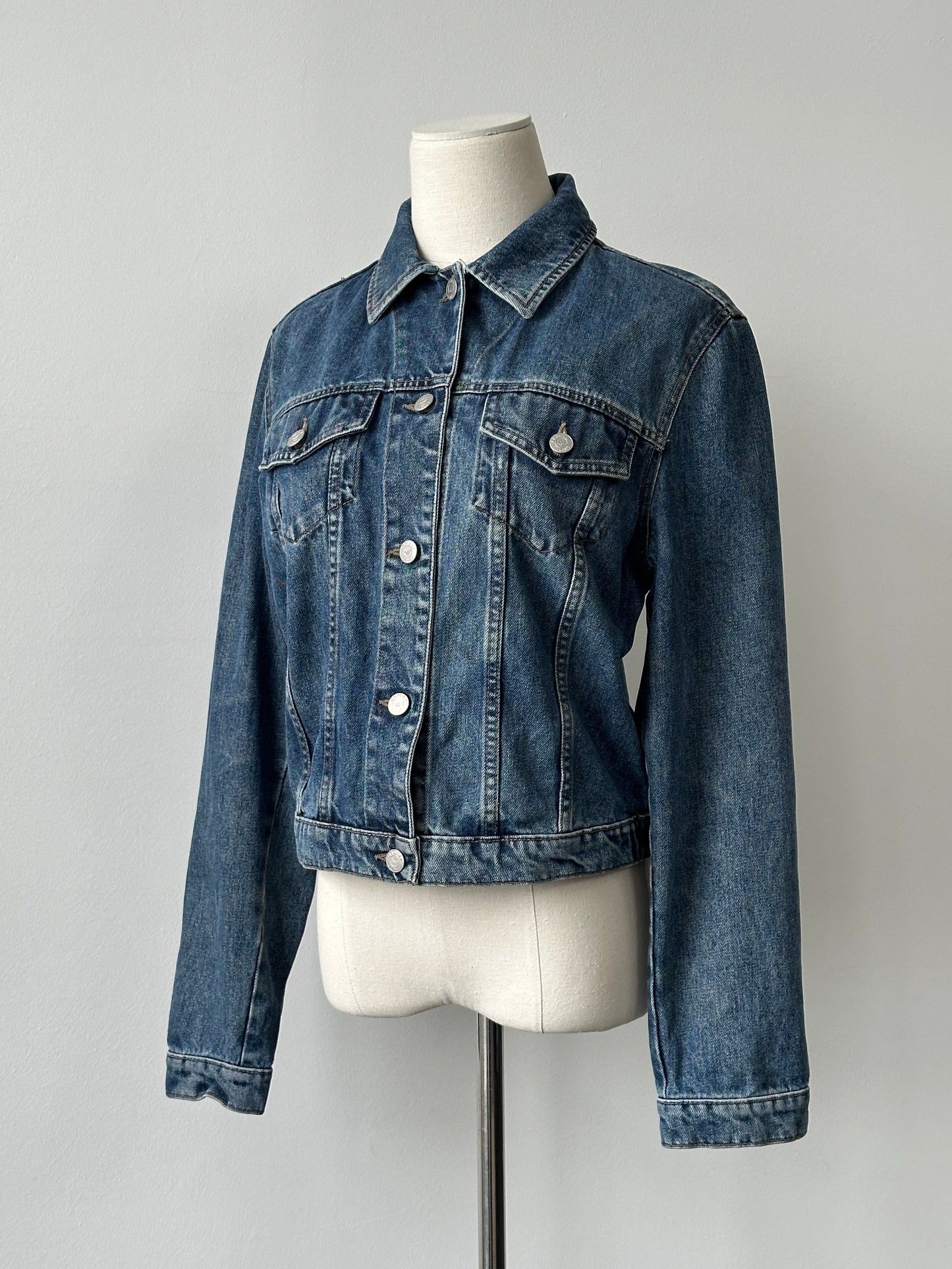Armani Jeans 2000s Logo Denim Jacket - S