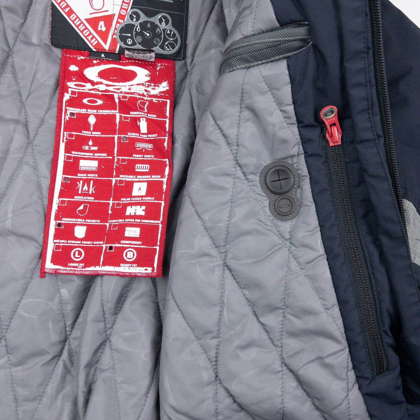 Vintage Oakley Hydro Fuel Snowboarding Jacket Size L