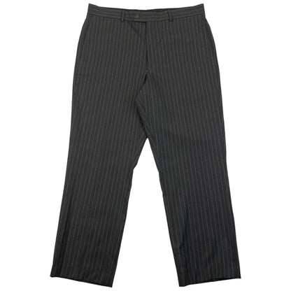 Vintage 90s YSL Yves Saint Laurent Pinstripe Jacket & Trousers Wool Suit Set Size XL | XL, Blue