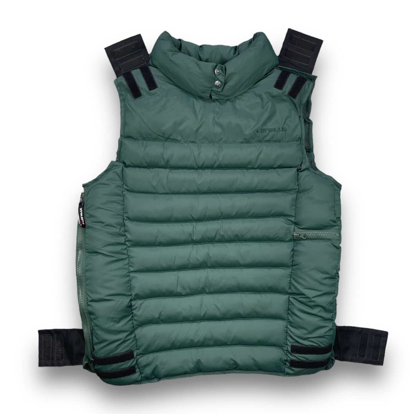 2000's Airwalk Ballistic Puffer Vest (M) | Default Title, Green