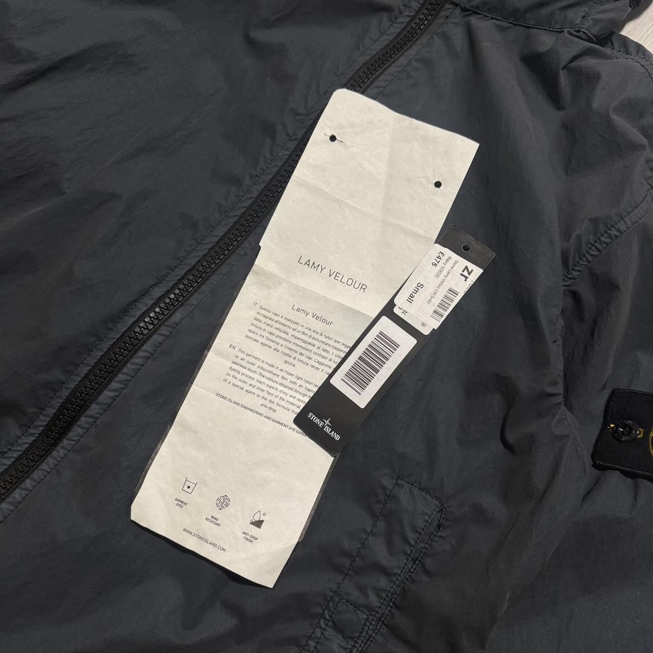 Stone Island Lamy Velour Jacket | Small, Dark Gray