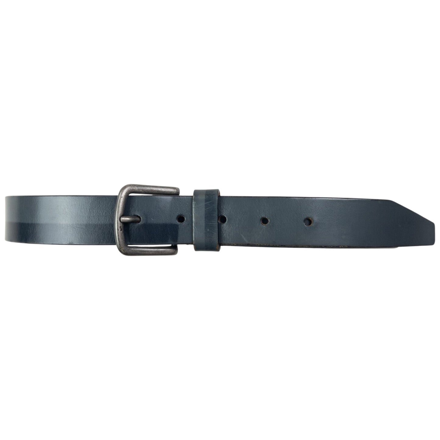 Vintage 2000s Issey Miyake Leather Belt Size W26 | O/S, Grey