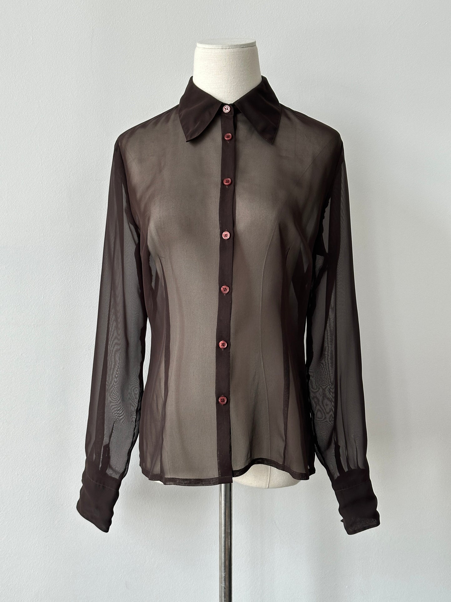 Vintage 2000s Sheer Shirt - S