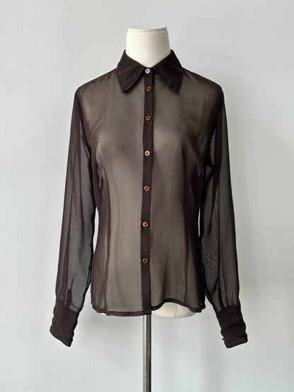 Vintage 2000s Sheer Shirt - S