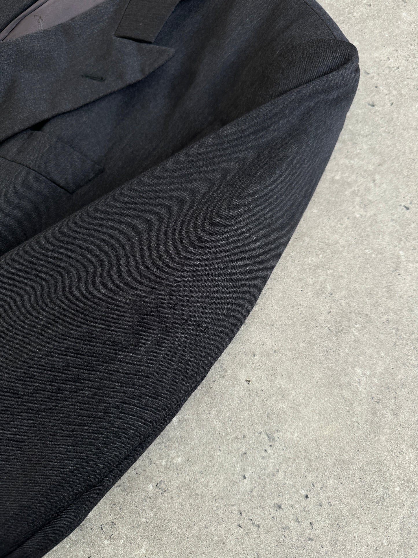 Yves Saint Laurent Pour Homme 1990s Wool Double Breasted Blazer - 44R/XXL