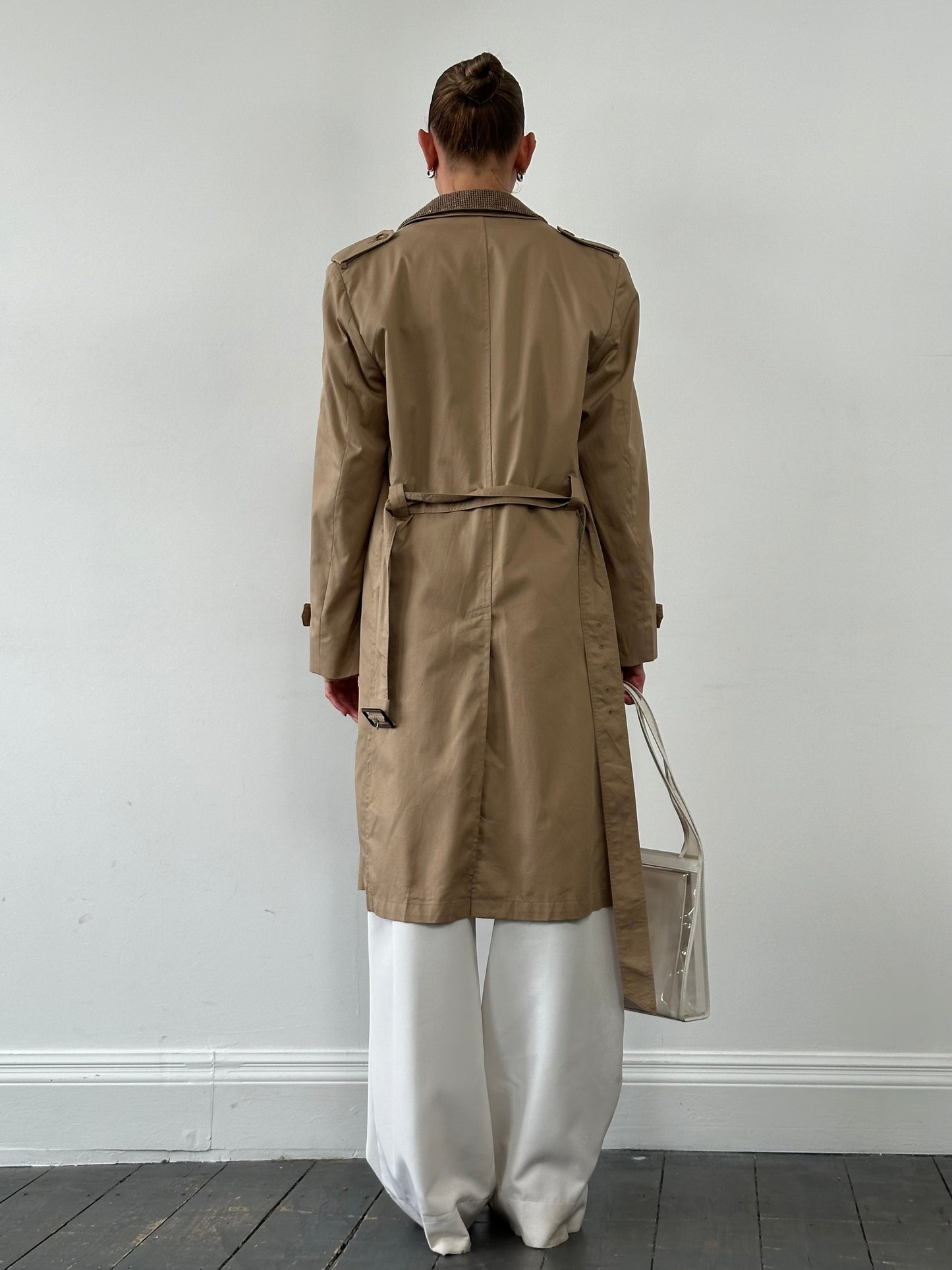 Christian Dior Monsieur Cotton Single Breasted Belted Trench Coat - M
