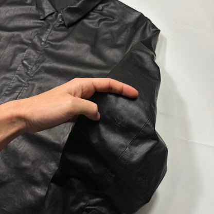 Prada Sport 2007 Glove Leather + Nylon Reversible Work Jacket - IT54 (L) | Black