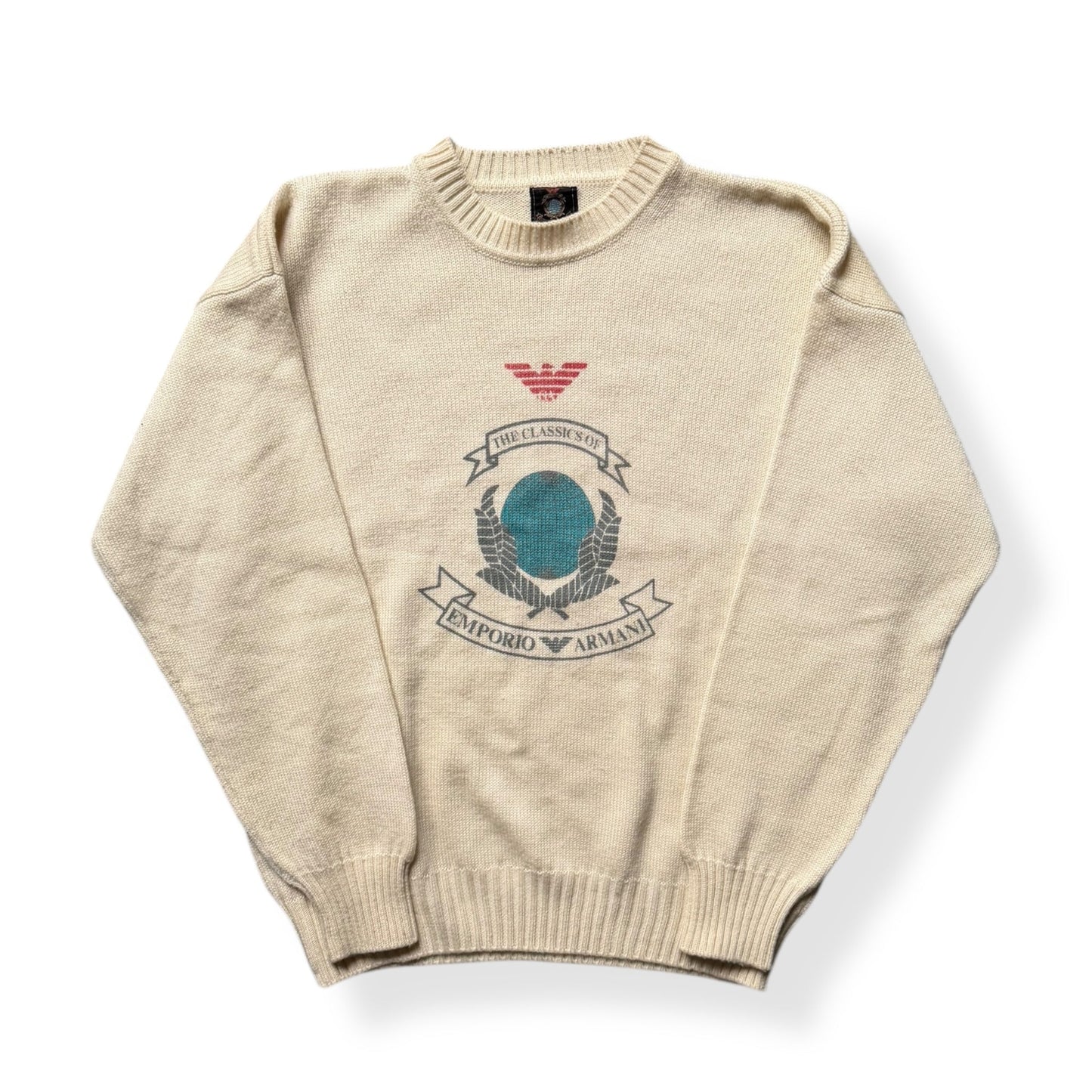 1980's Emporio Armani Knitted Jumper (M) | Default Title, Cream