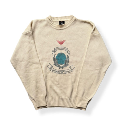 1980's Emporio Armani Knitted Jumper (M) | Default Title, Cream