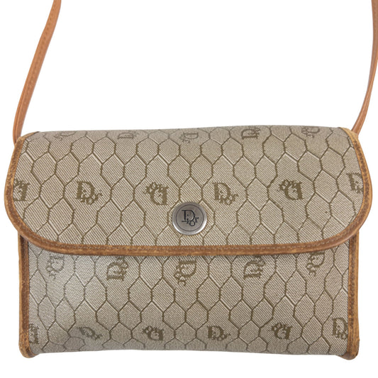 Vintage Dior Monogram Cross Body Bag