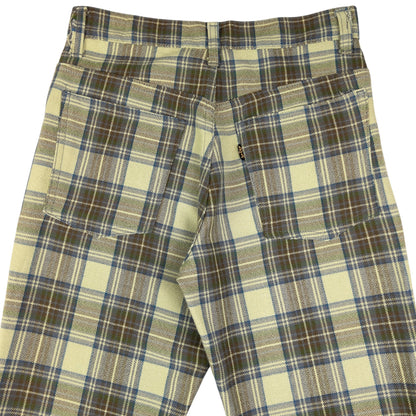 Vintage Levi's Sta Prest Big E Checkered Trousers Size W26