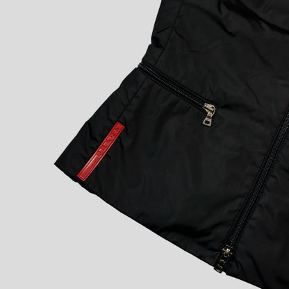 Prada Sport AW00 Technical Nylon Padded Stash Vest - IT40 | Default Title, Black