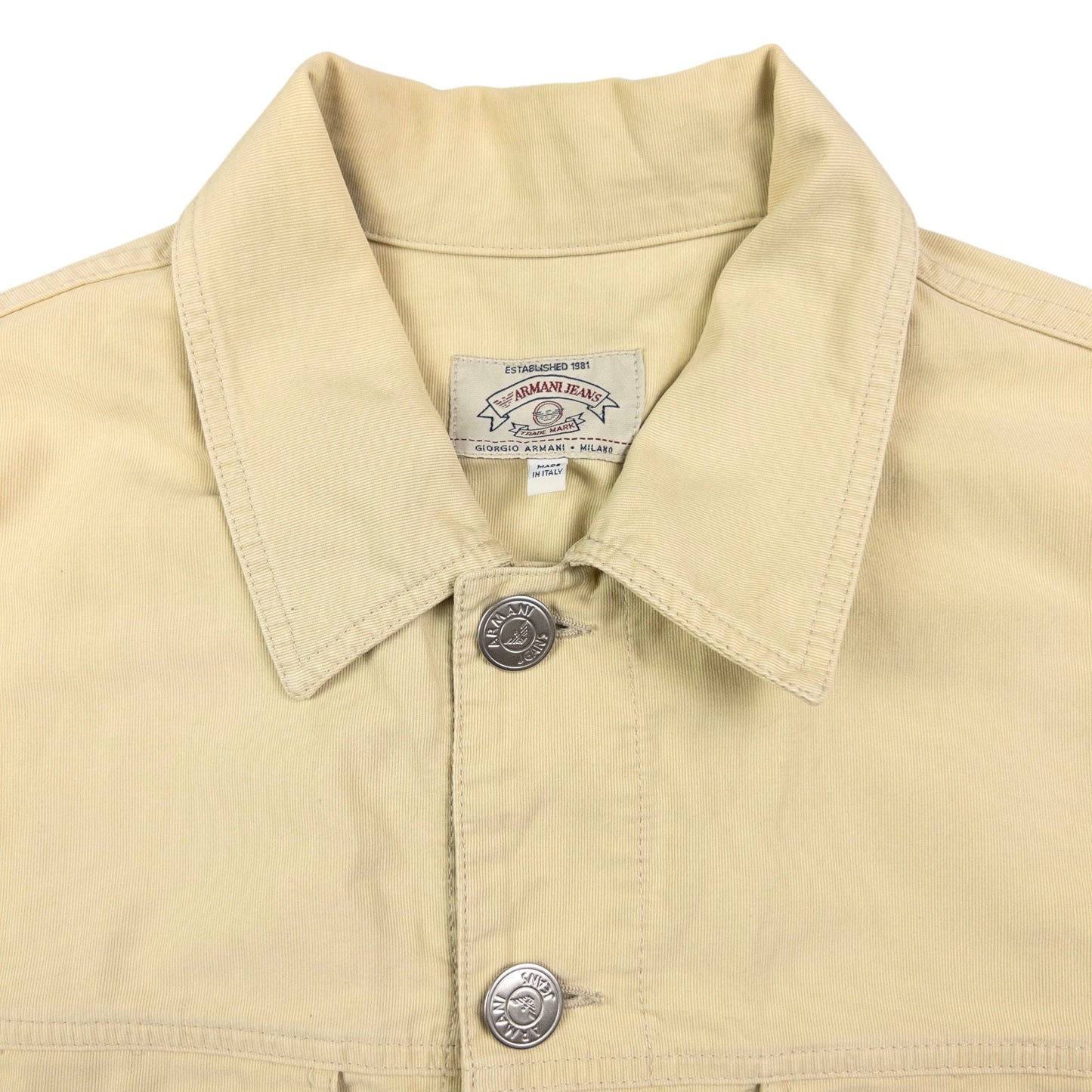 Vintage Armani Jeans Button Up Jacket Size S