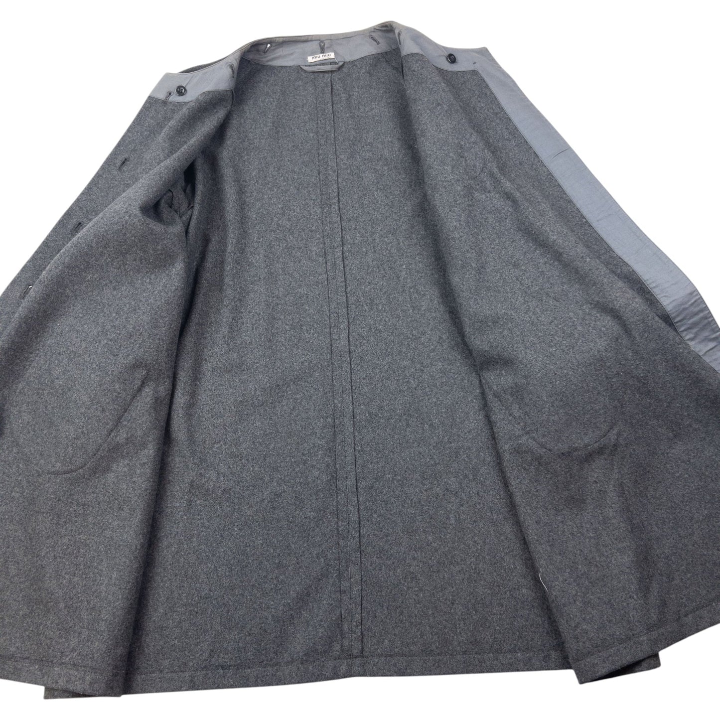 Vintage 2000s Miu Miu Asymmetric Wool Jacket Size L