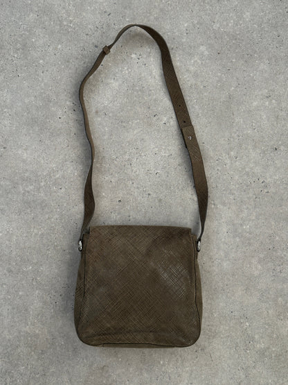 Giorgio Armani 2000s Leather Textured Crossbody Bag