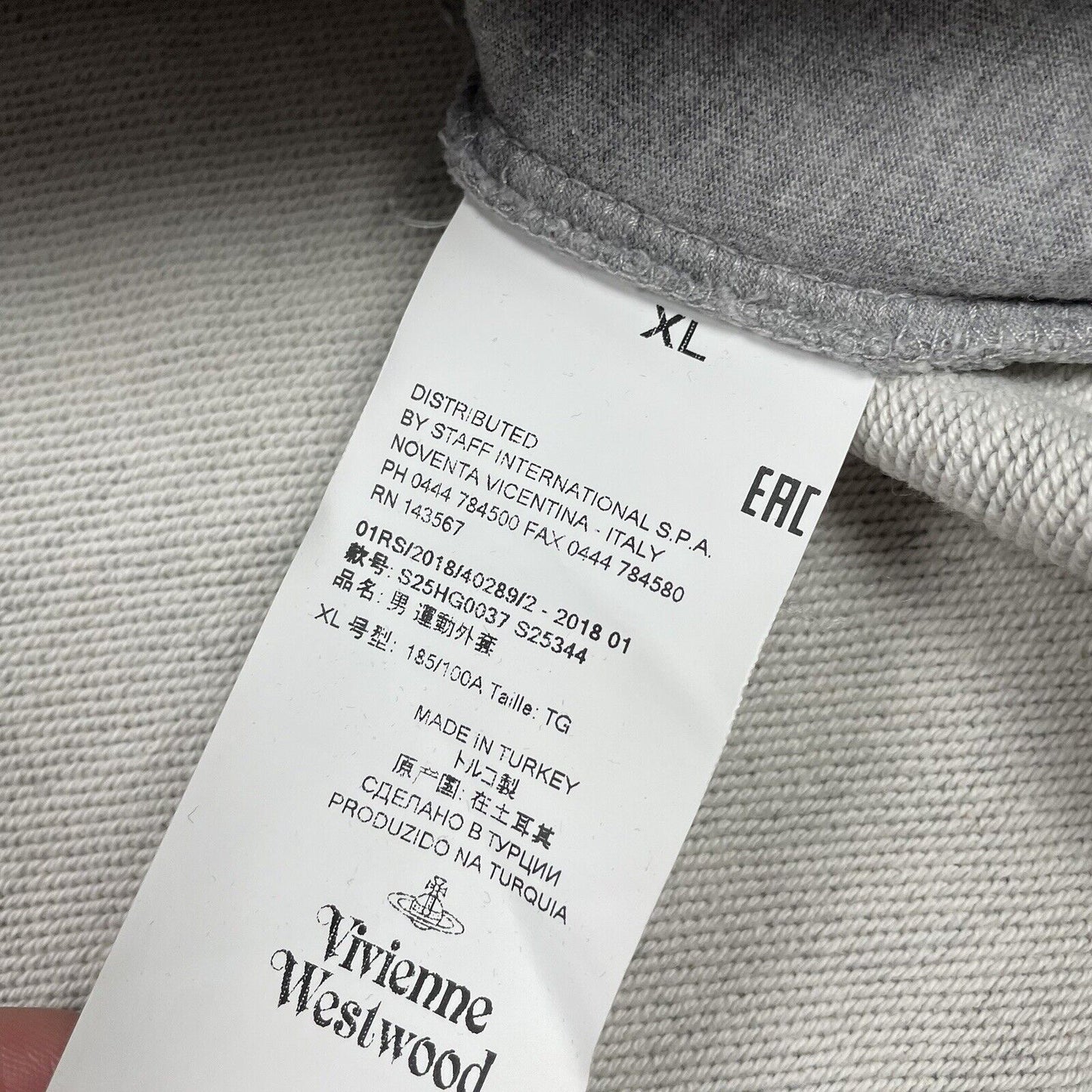 Vivienne Westwood Hoodie, Size XL | Vivienne westwood, Grey