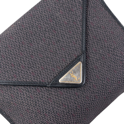 Vintage 80s YSL Yves Saint Laurent Woven Crossbody Bag | O/S, Black