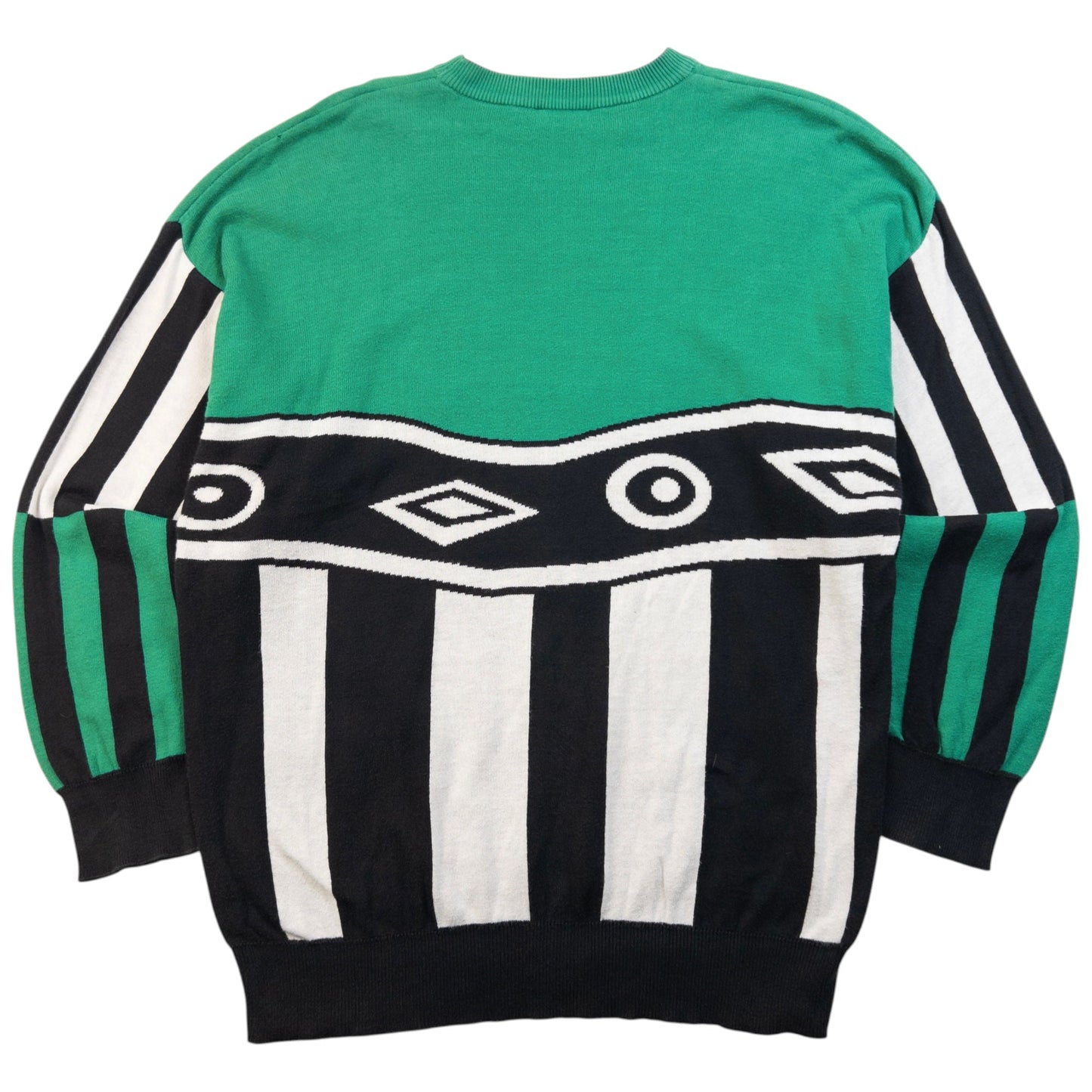 Vintage 90s Versace V2 Pattern Jumper Size S | Small, Multicoloured