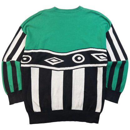 Vintage 90s Versace V2 Pattern Jumper Size S | Small, Multicoloured