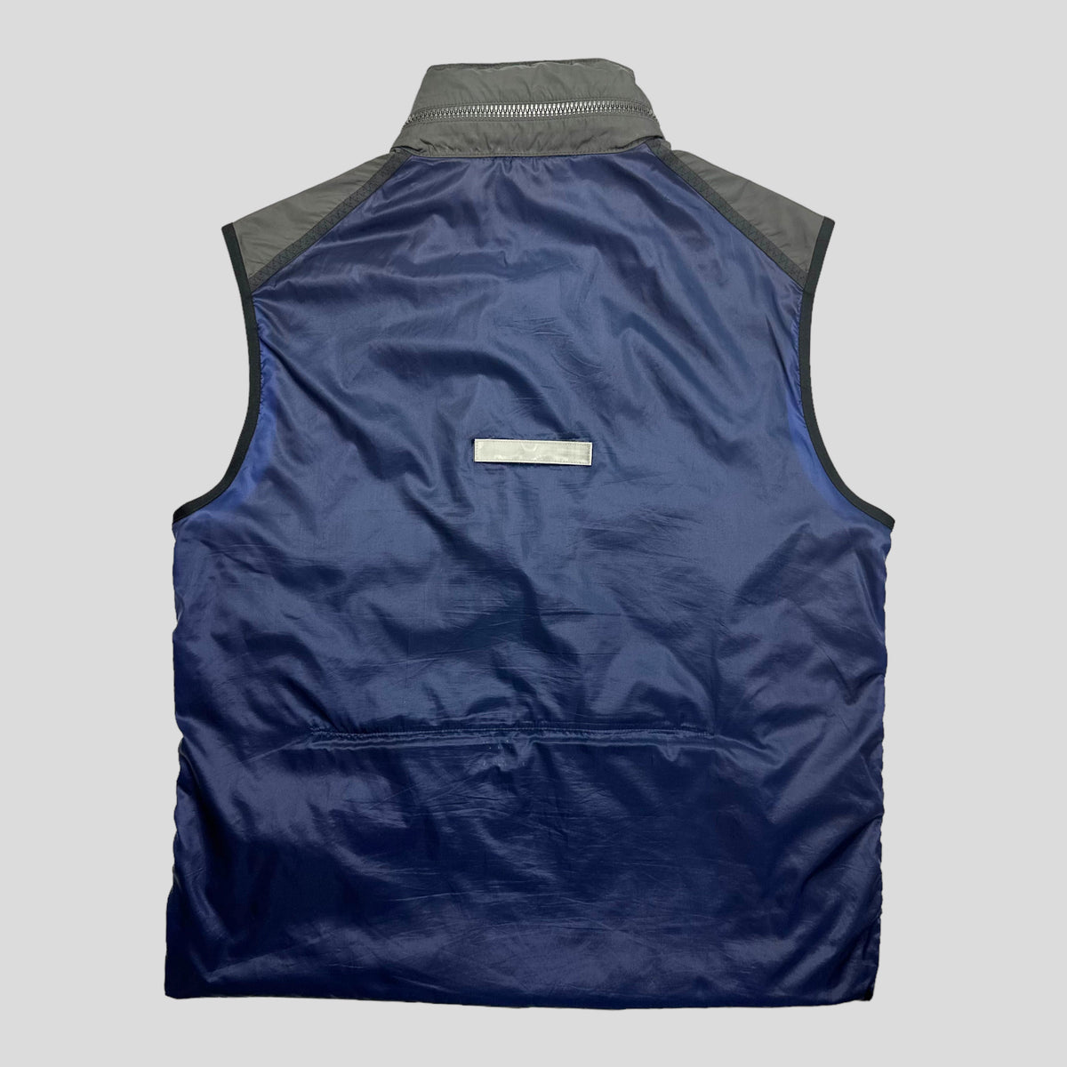 Prada Sport SS00 Gel Seam Convertible Nylon Gilet - IT52 | Large, Grey