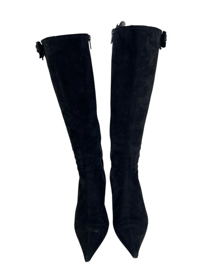 Miu Miu 2000s kitten heel boots | BLACK, Black