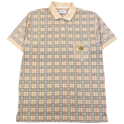 Vintage 90s Burberry Nova Check Polo Shirt Size M | Medium, Multicoloured