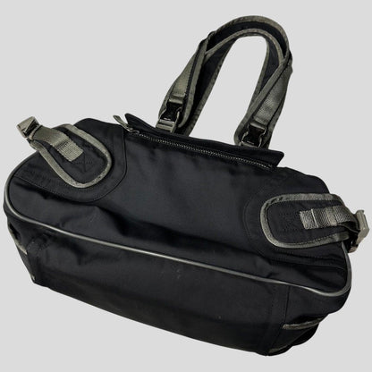 Prada Sport 00’s Lightning Strap Bondage Metal Buckle Mesh + Nylon Bag