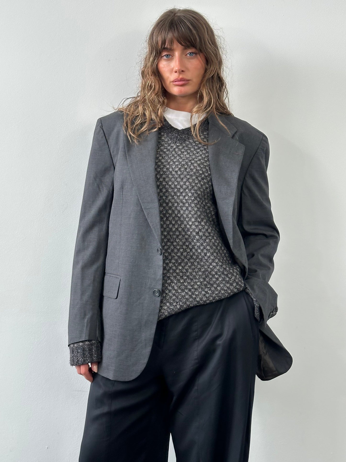 Loro Piana 1990s Pure Wool Single Breasted Blazer - 42R/XL