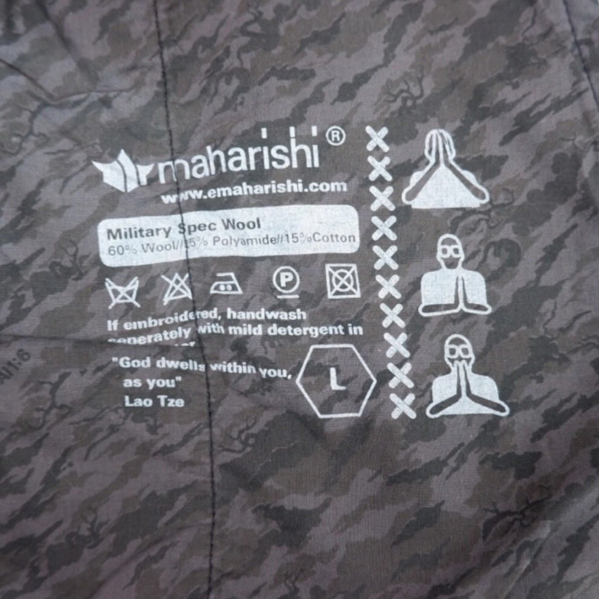 Maharishi Web Maosim Wool Bomber Jacket M | Medium, Multicoloured