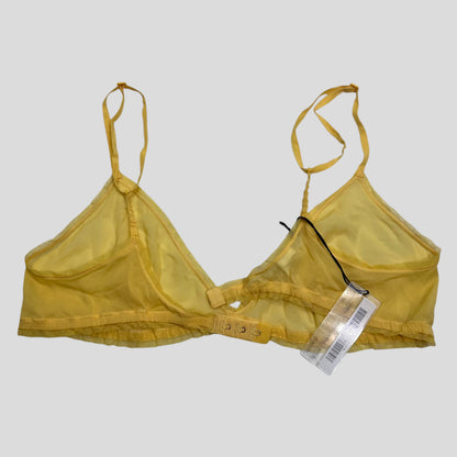 Prada Milano Topaz Silk Sheer Unlined Bra